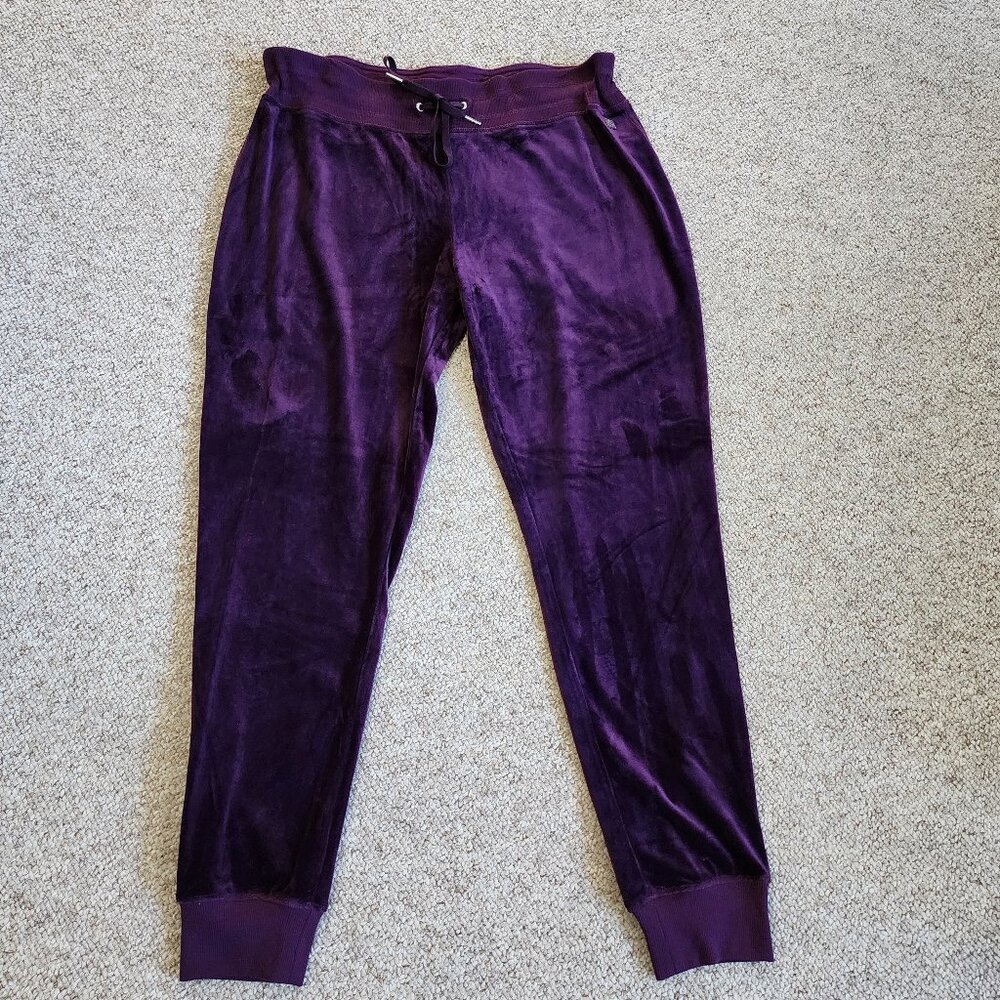 NWT Calvin Klein Women's Velvet Drawstring Jogger Pants Size XL